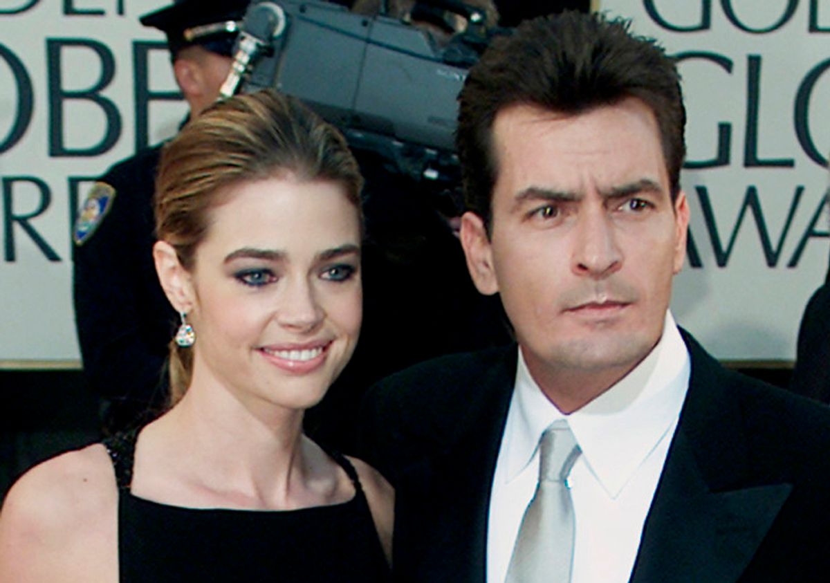 Actors Charlie Sheen and fiance Denise Richards pose during arrivals at the 59th annual Golden Globe Awards in Beverly Hills, January 20, 2002. Sheen was nominated for Best Actor in a Television Series Musical or Comedy for his role in "Spin City." REUTERS/Fred Prouser



JH/SV (Â© Fred Prouser / Reuters)