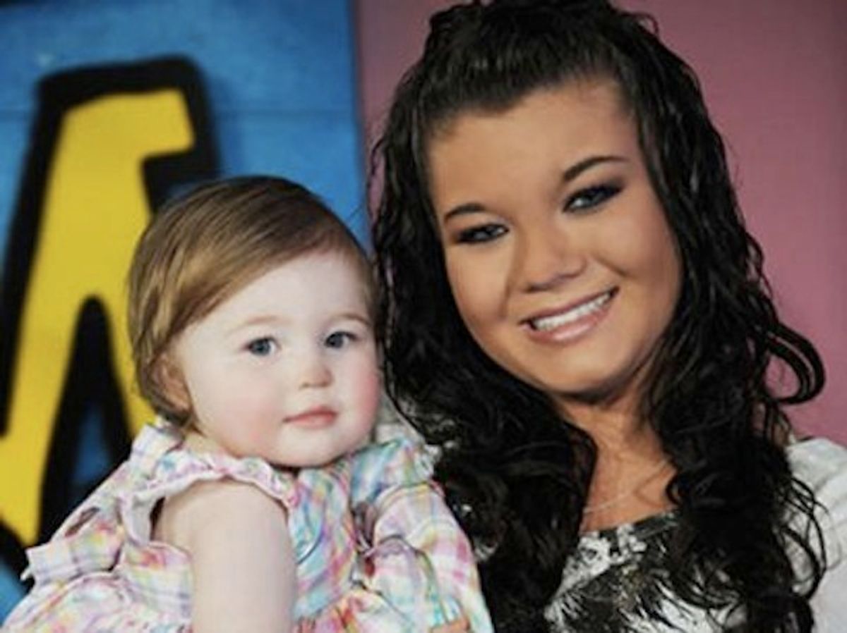 Amber Portwood and her daughter Leah Leann Shirley from "Teen Mom." 