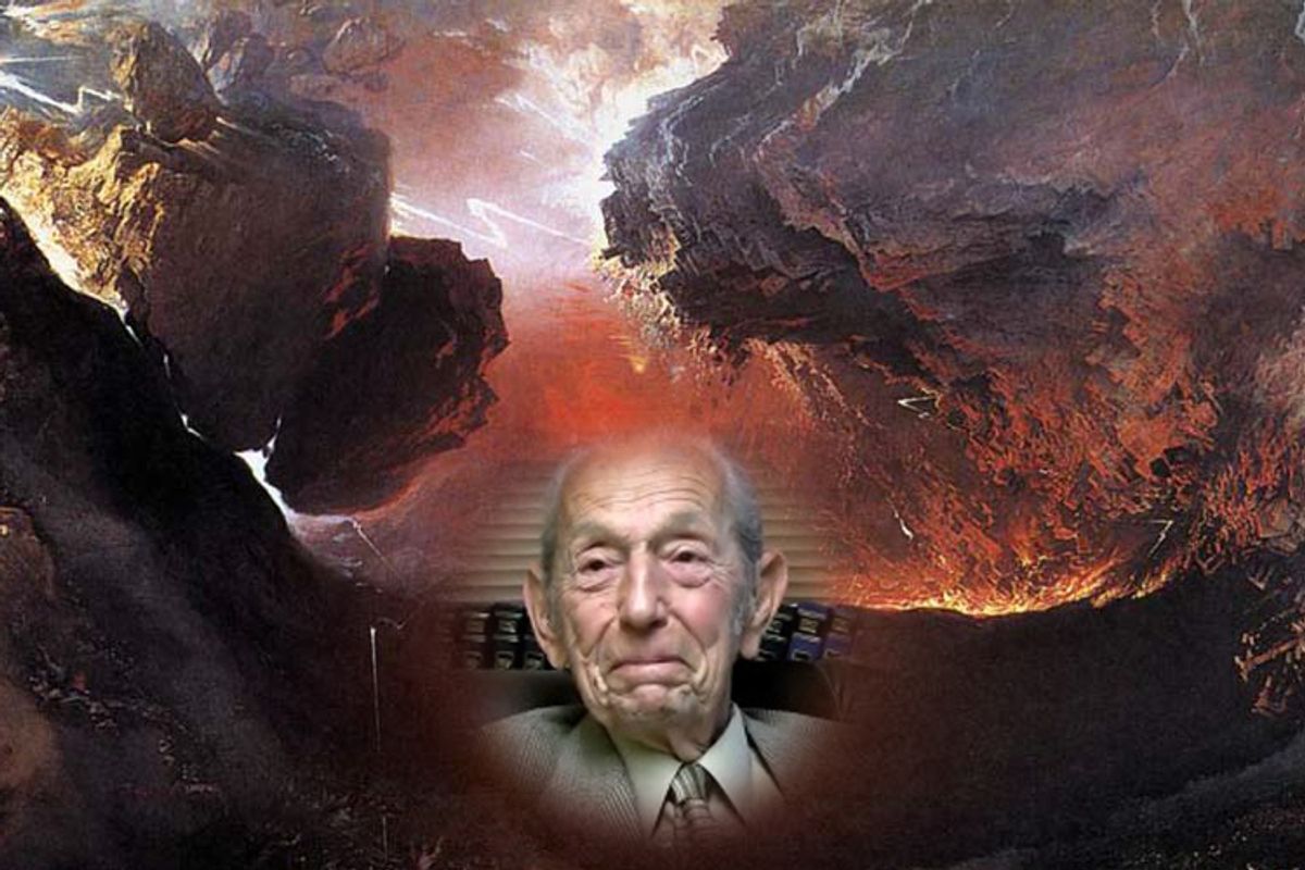 Harold Camping (inset) is the progenitor of the most recent doomsday theory. 