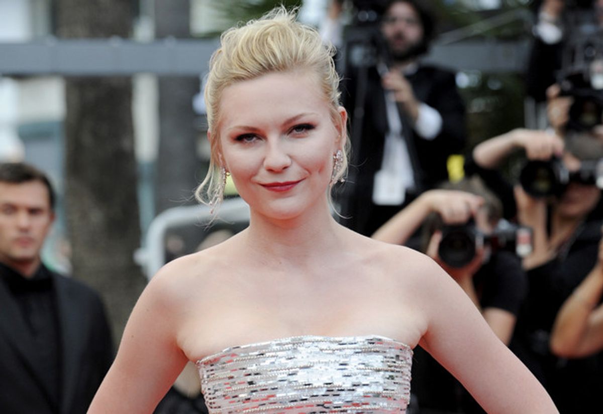 Kirsten Dunst, winner of the best actress award at the Cannes Film Festival for her performance in "Melancholia."