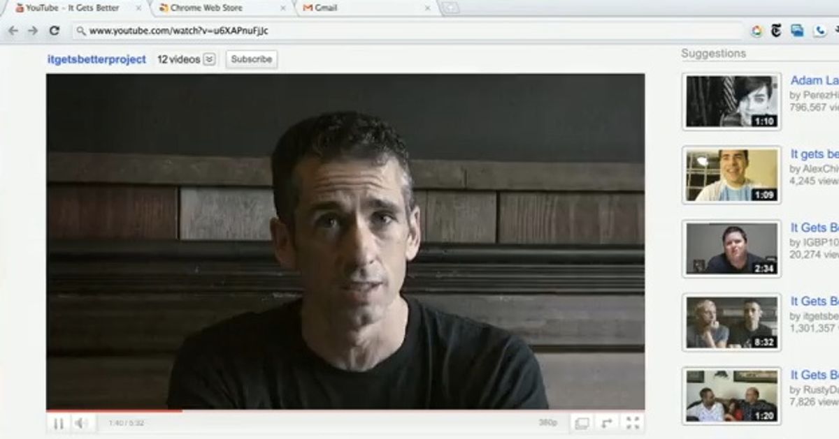 Dan Savage for Google Chrome, "It Gets Better" ad. 