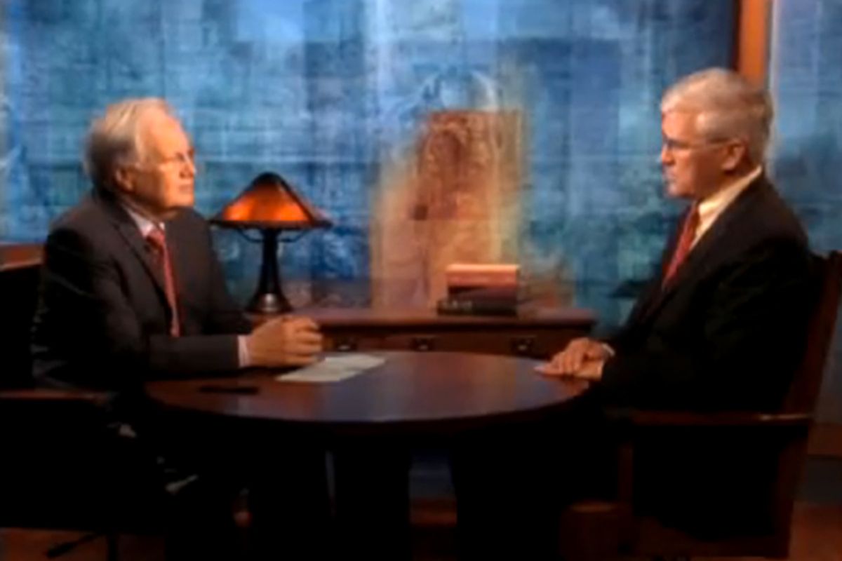 Bill Moyers talks with Andrew Bacevich on "Bill Moyers
Journal" in 2009.