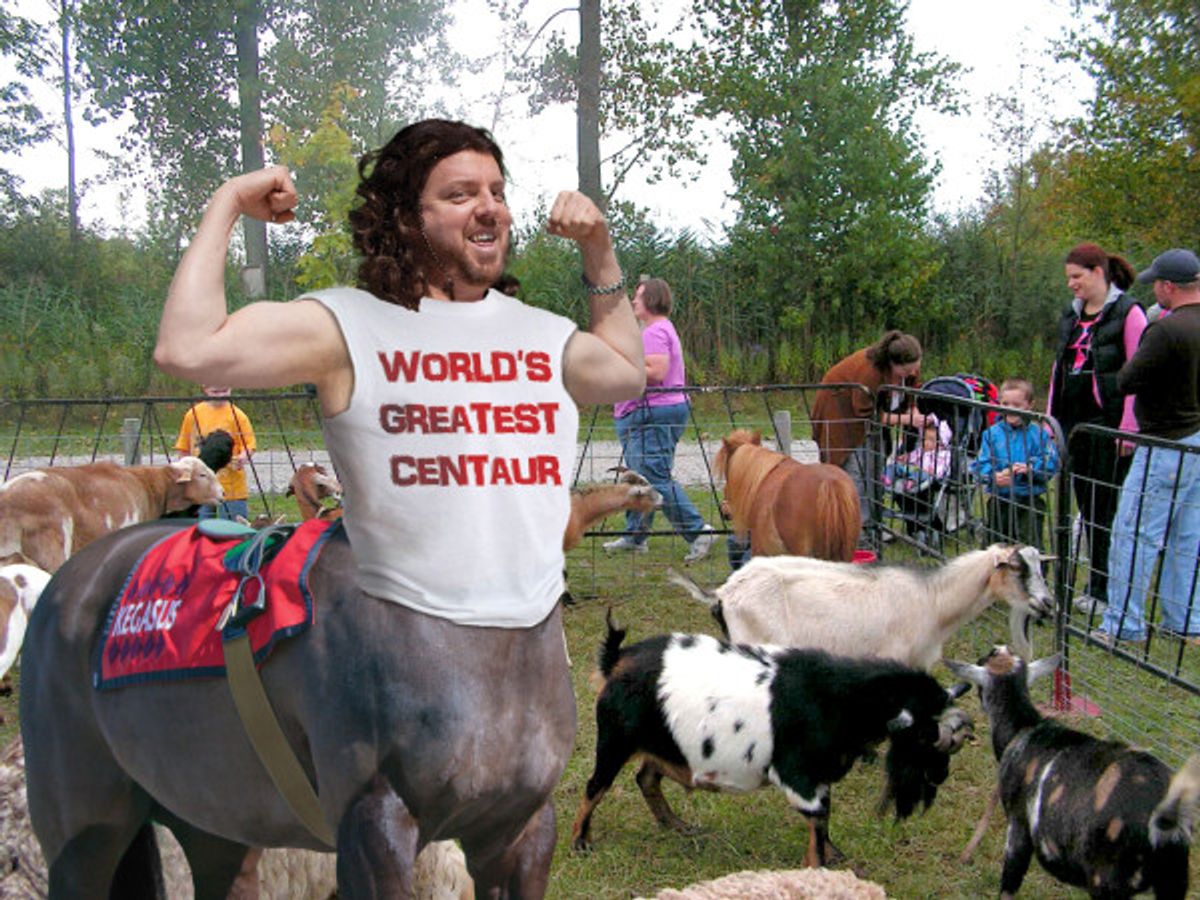 Is Kegasaus the world's greatest centaur? T-shirt says yes.
