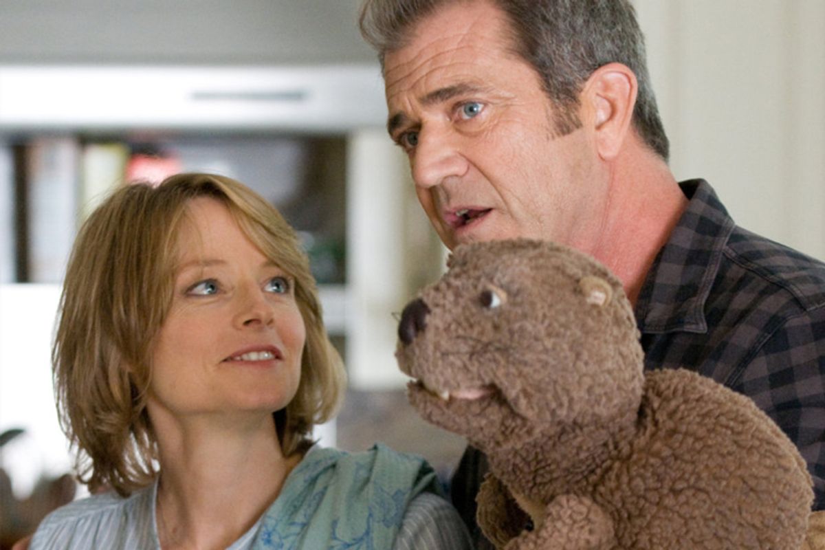 Jodie Foster and Mel Gibson in "The Beaver" 