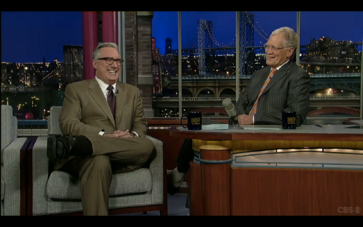 Keith Olbermann on "The Late Show" with David Letterman 