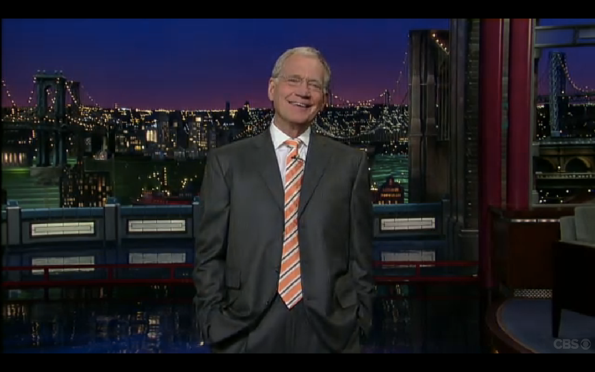 David Letterman on the "Late Show."