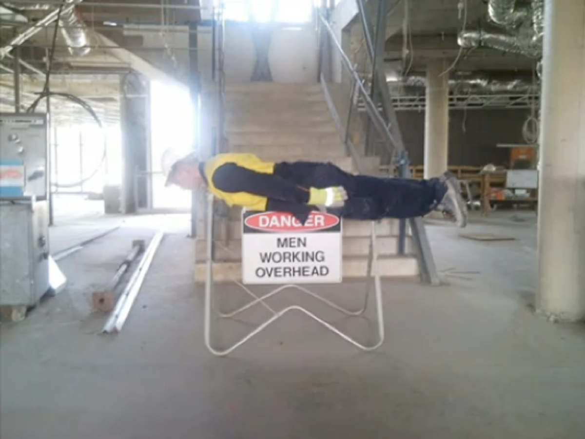An example of planking.