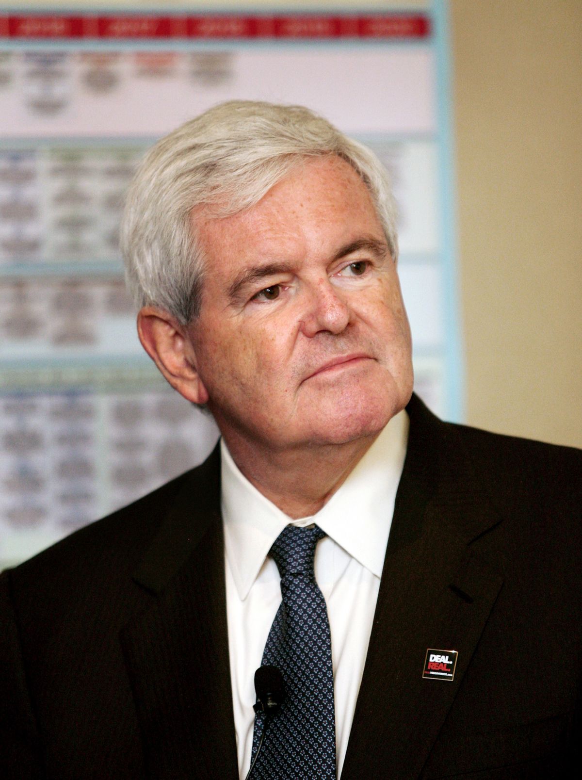 Newt Gingrich is the keynote speaker on the subject of the new federal health care law Tuesday, July 13, 2010 at a Georgia Chamber luncheon at the InterContinental Hotel in Atlanta, Ga. (AP Photo/Jenni Girtman)  (Jenni Girtman)