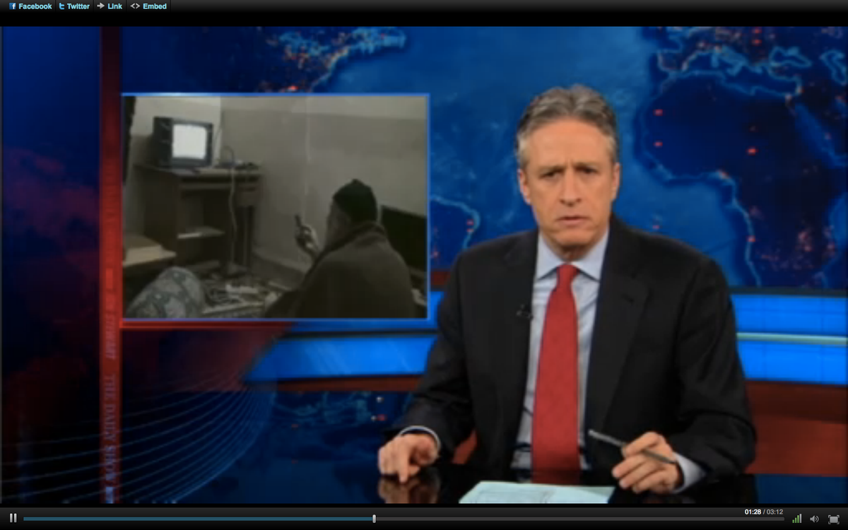 Jon Stewart on Monday night's "Daily Show."