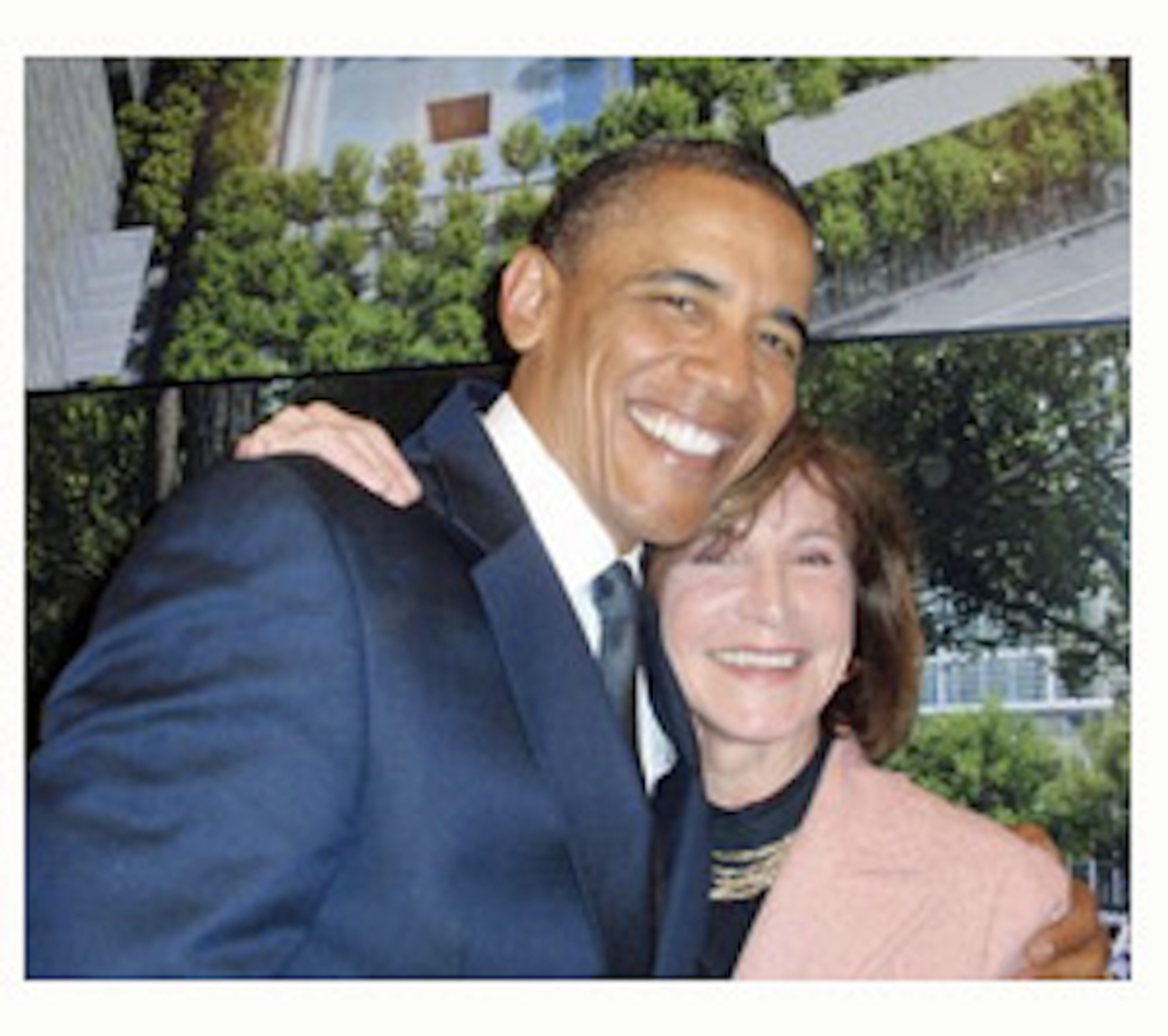The author with President Obama
