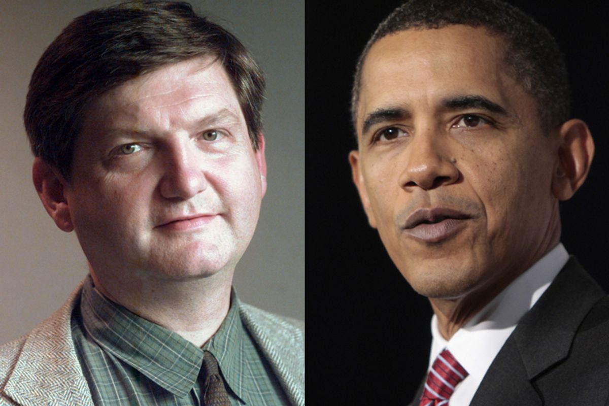 James Risen and President Barack Obama  