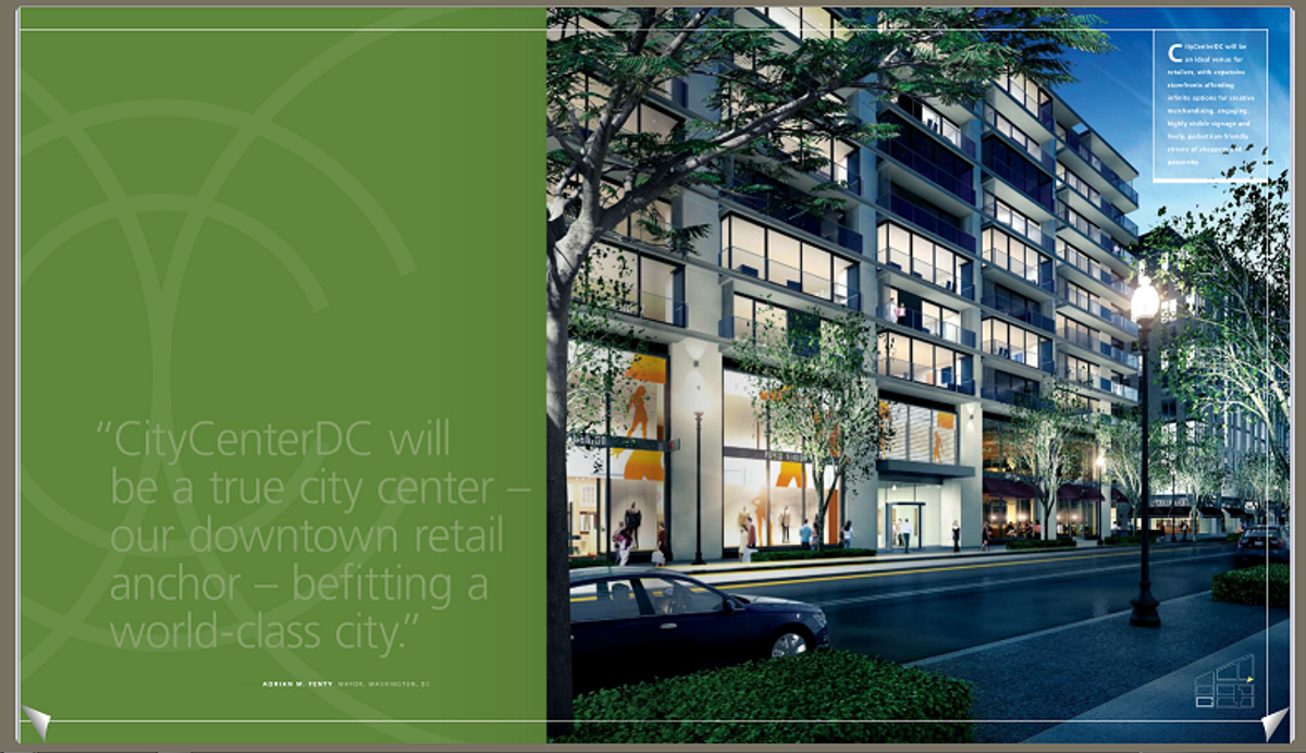 Do I spot crescents in this CityCenterDC promotional brochure?
