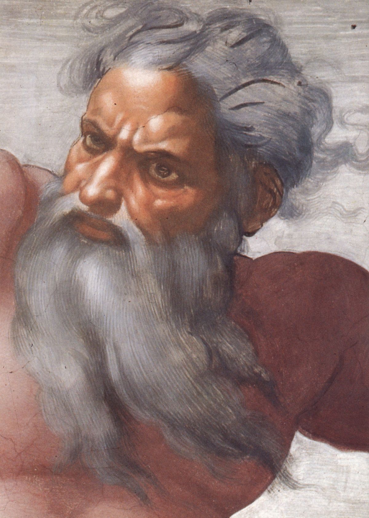 God (depicted here by Michelangelo) spreads his conservative endorsements liberally