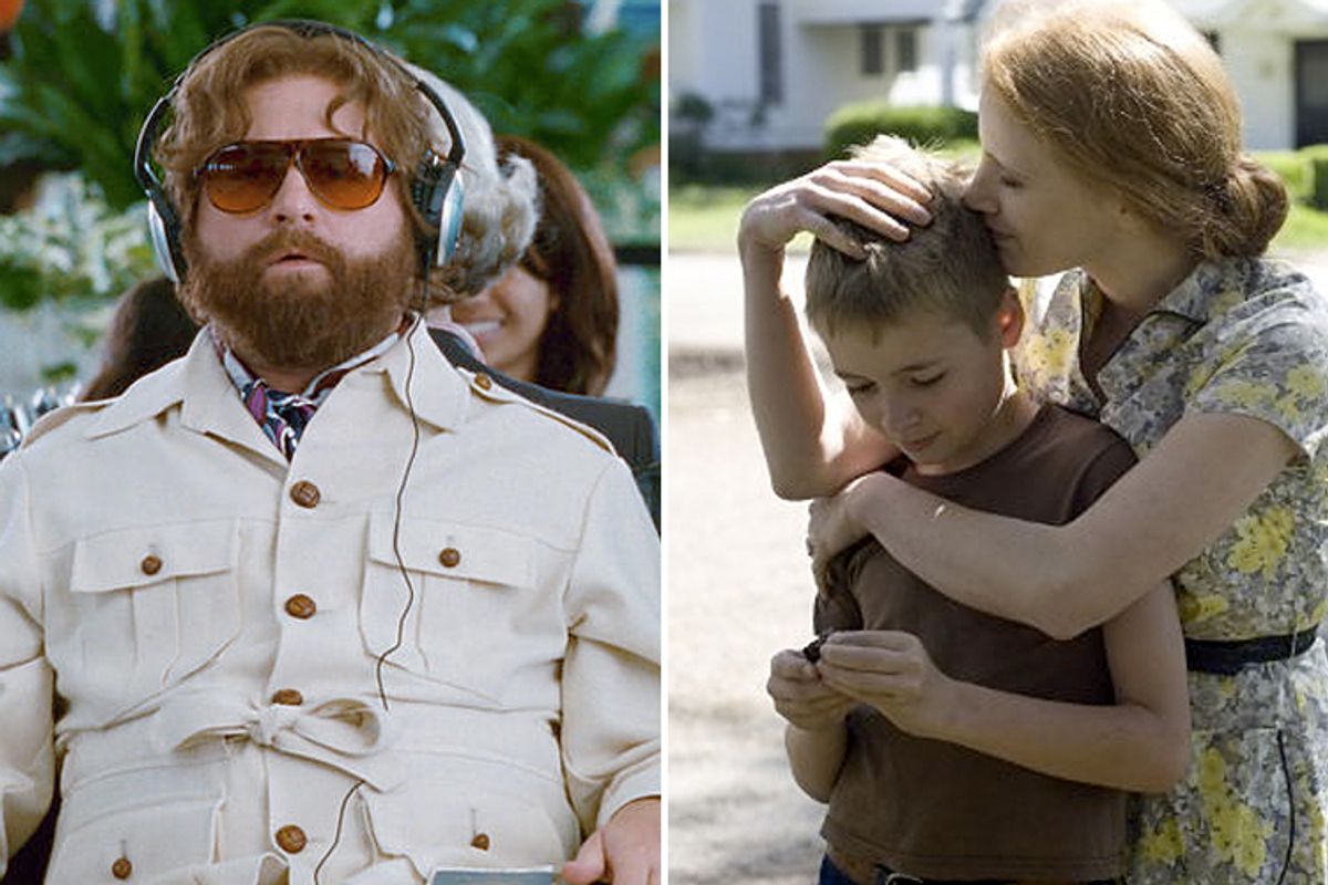 Stills from "Hangover II" and "The Tree of Life"