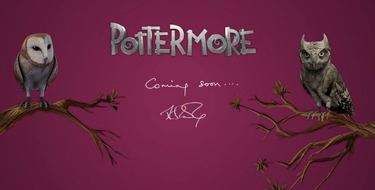 J.K. Rowling's new site.  