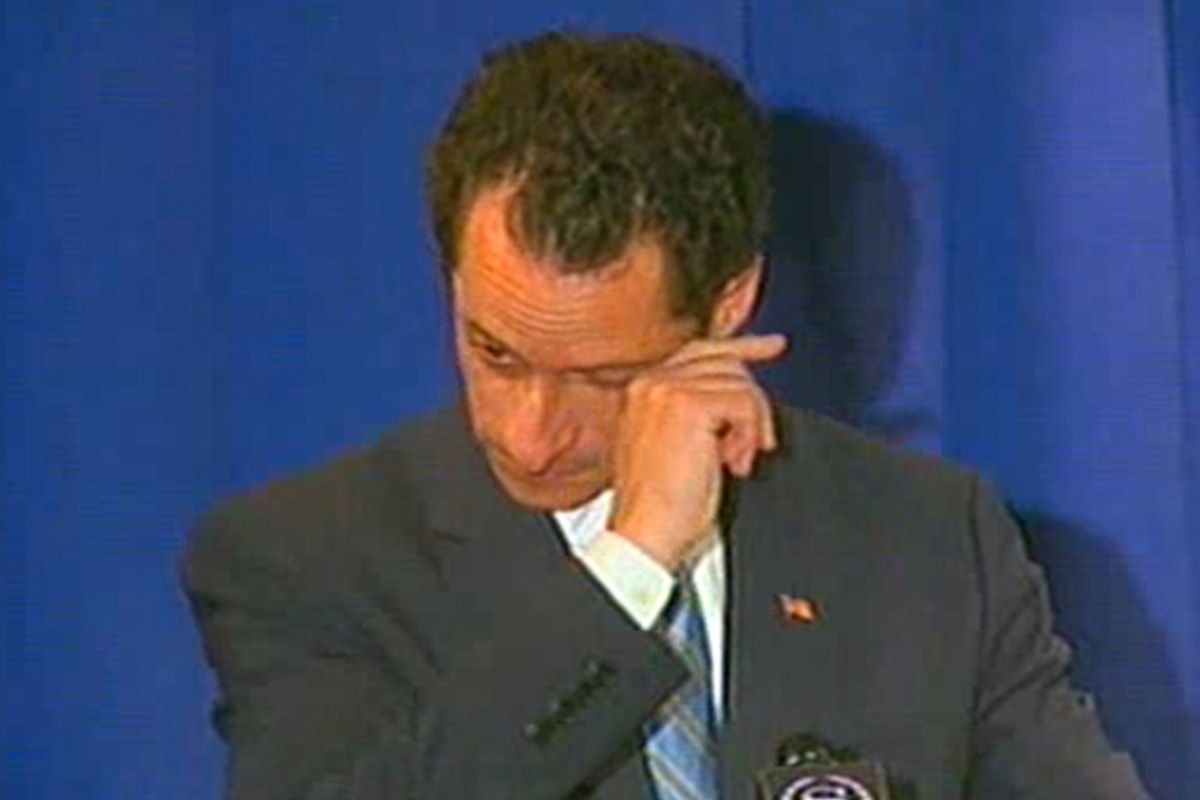 Anthony Weiner at a press conference on Monday.