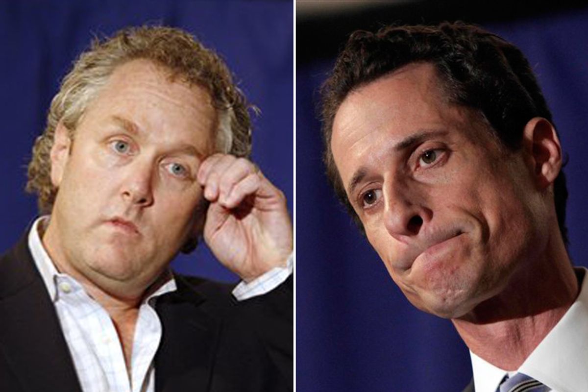Andrew Breitbart and Anthony Weiner