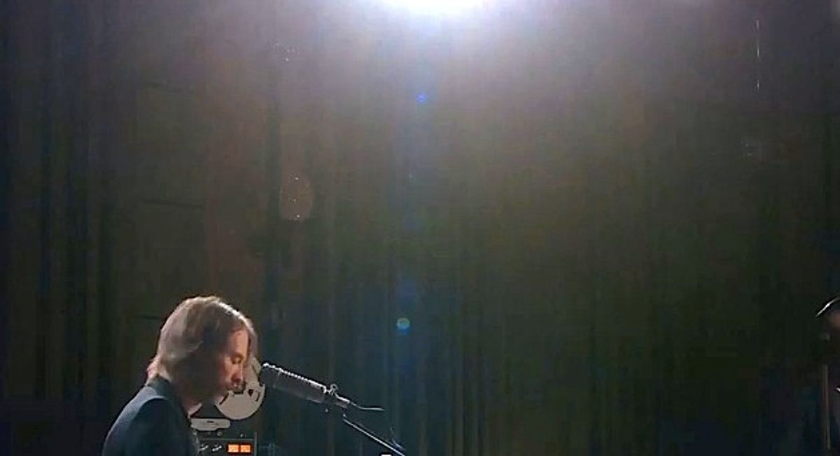 Thom Yorke performs "Staircase," a bonus track from his "The King of Limbs" live session airing on the BBC.    