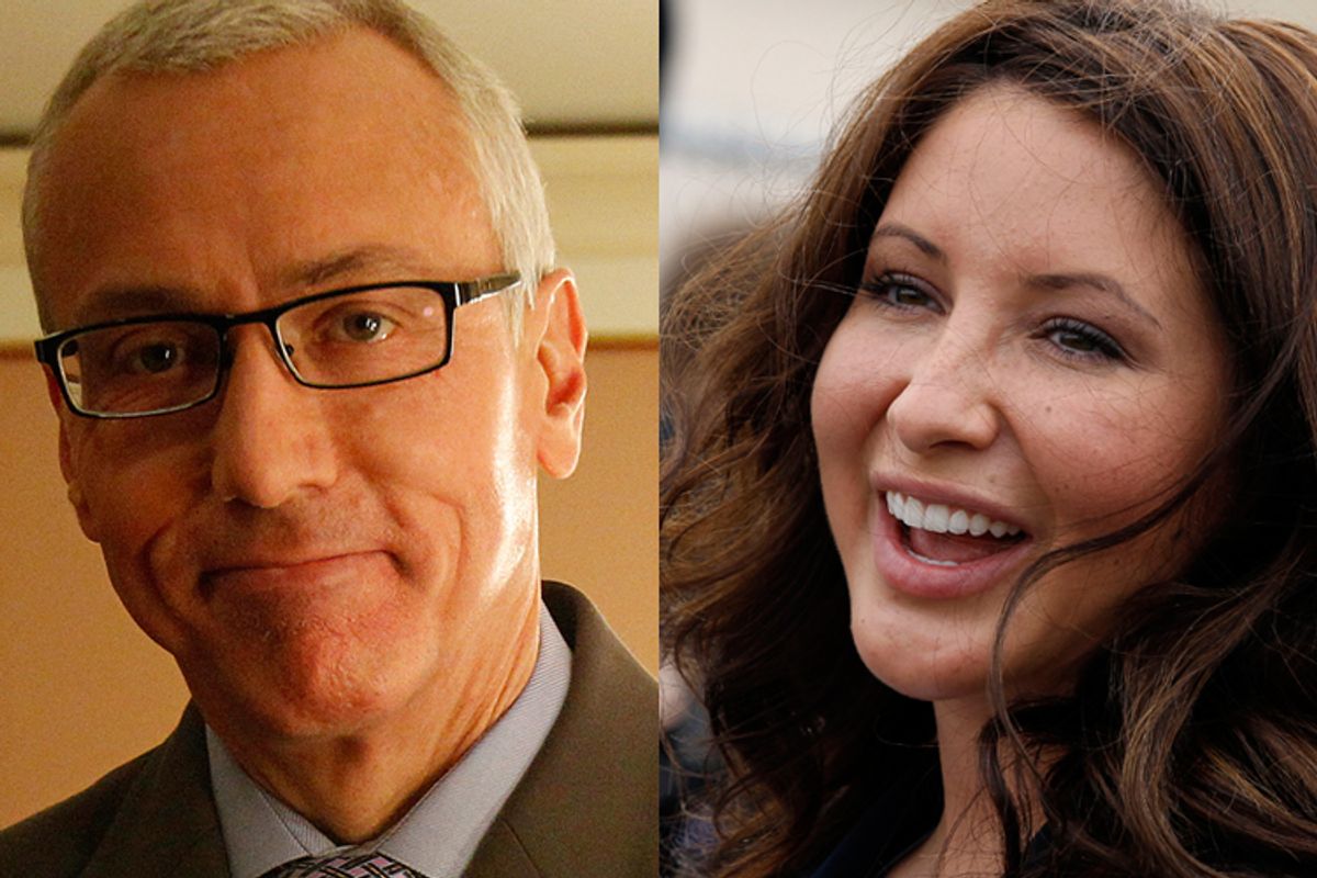 Drew Pinsky, host of the show "Dr. Drew" and Bristol Palin.  