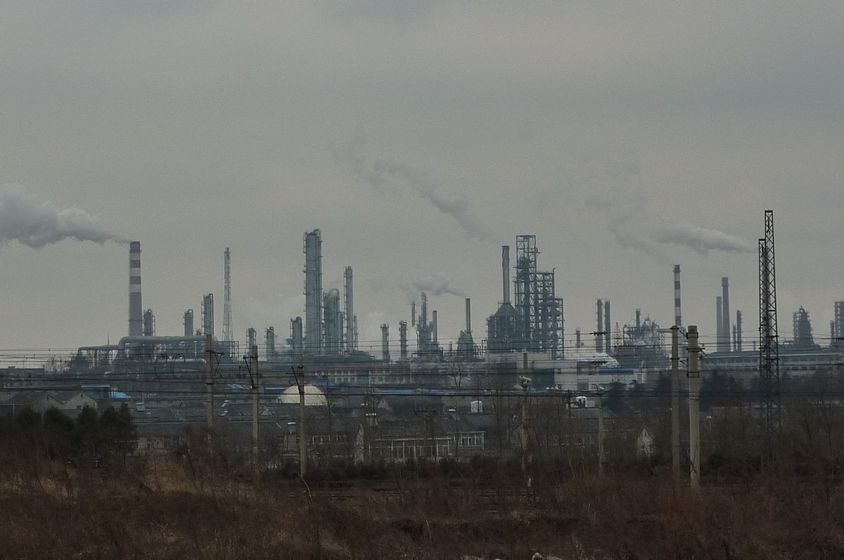Industrial plants in the Qixia district of Nanjing, China. 