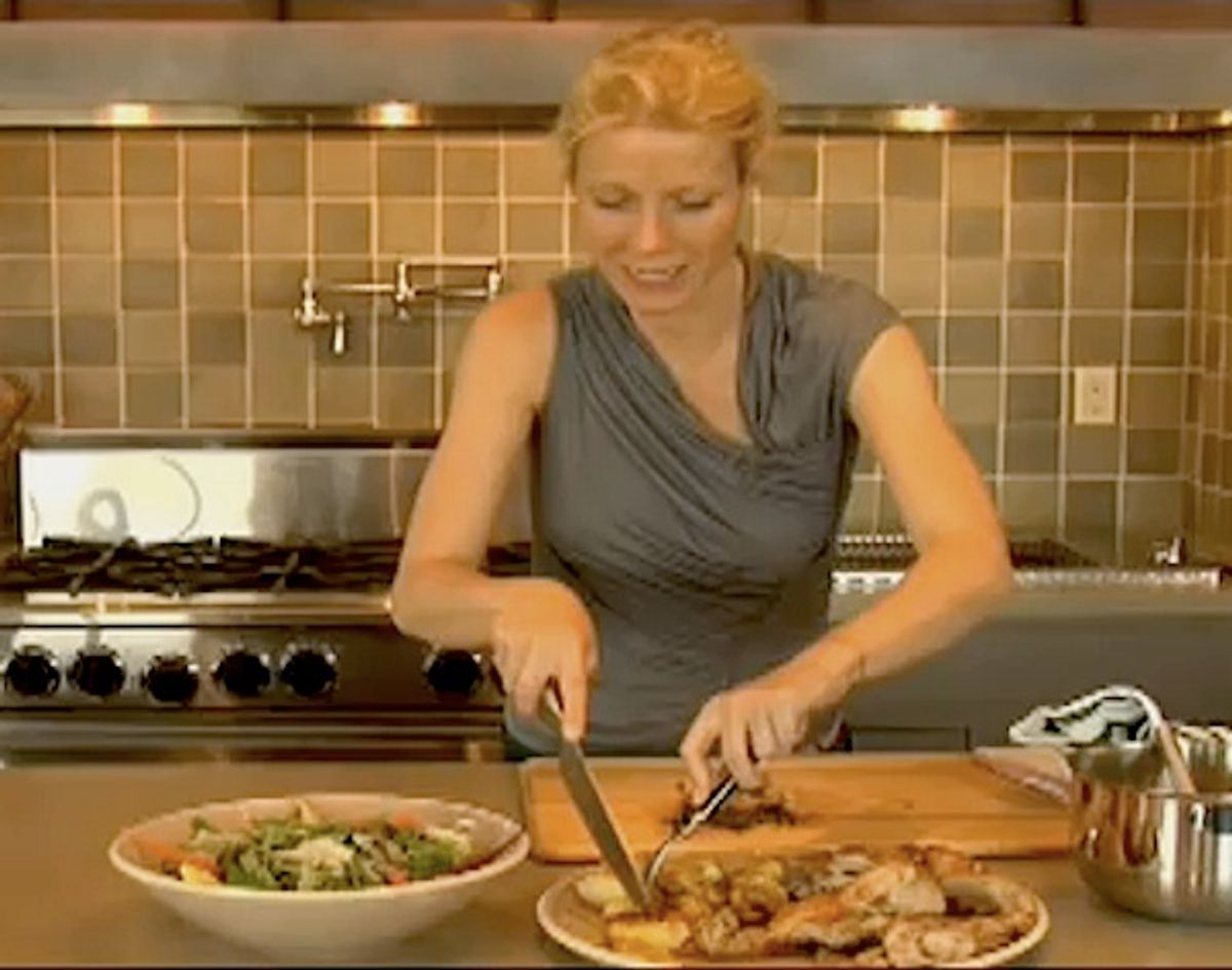 Gwyneth Paltrow doesn't even own a can opener... just a knife.    