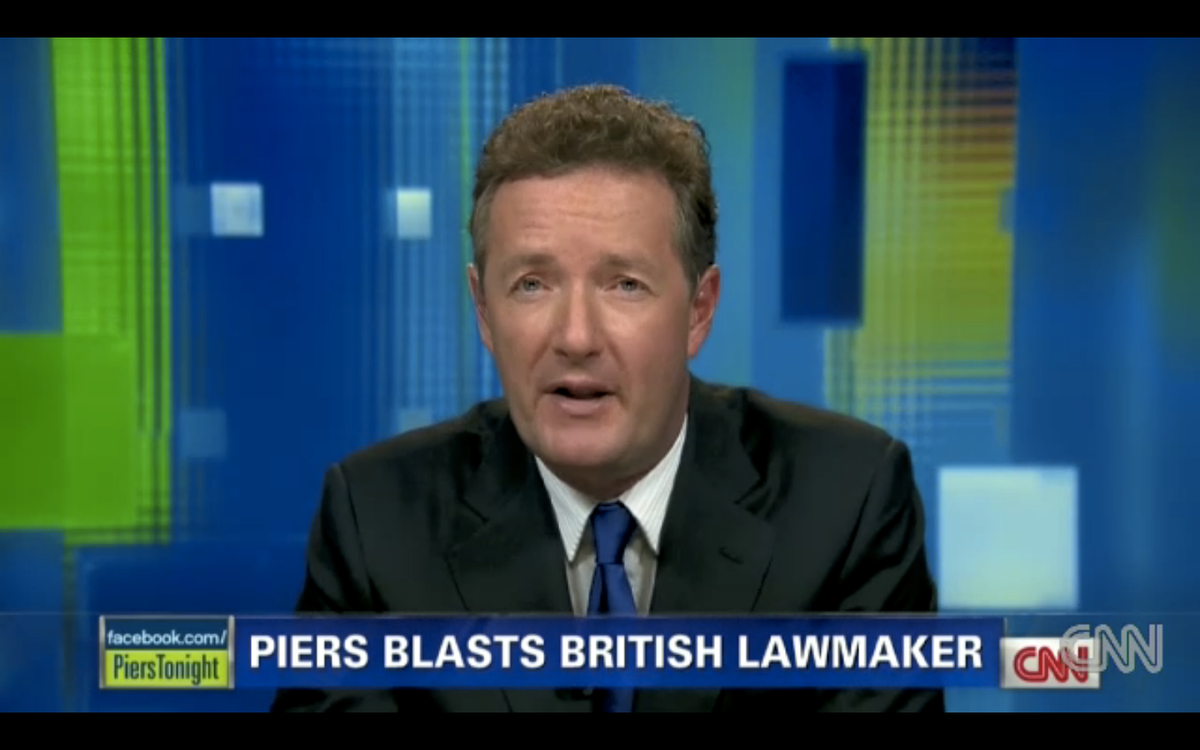 Piers Morgan on CNN Tuesday night.  