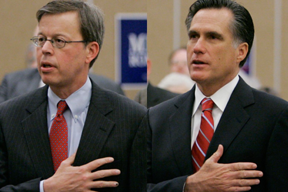 Jim Talent and Mitt Romney