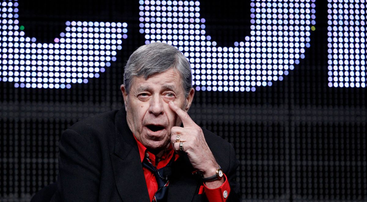 Actor and comedian Jerry Lewis speaks during the encore session for "The Method to the Madness of Jerry Lewis" at the 2011 Summer Television Critics Association Cable Press Tour in Beverly Hills, California July 29, 2011.    REUTERS/Mario Anzuoni (UNITED STATES - Tags: ENTERTAINMENT)   (Â© Mario Anzuoni / Reuters)