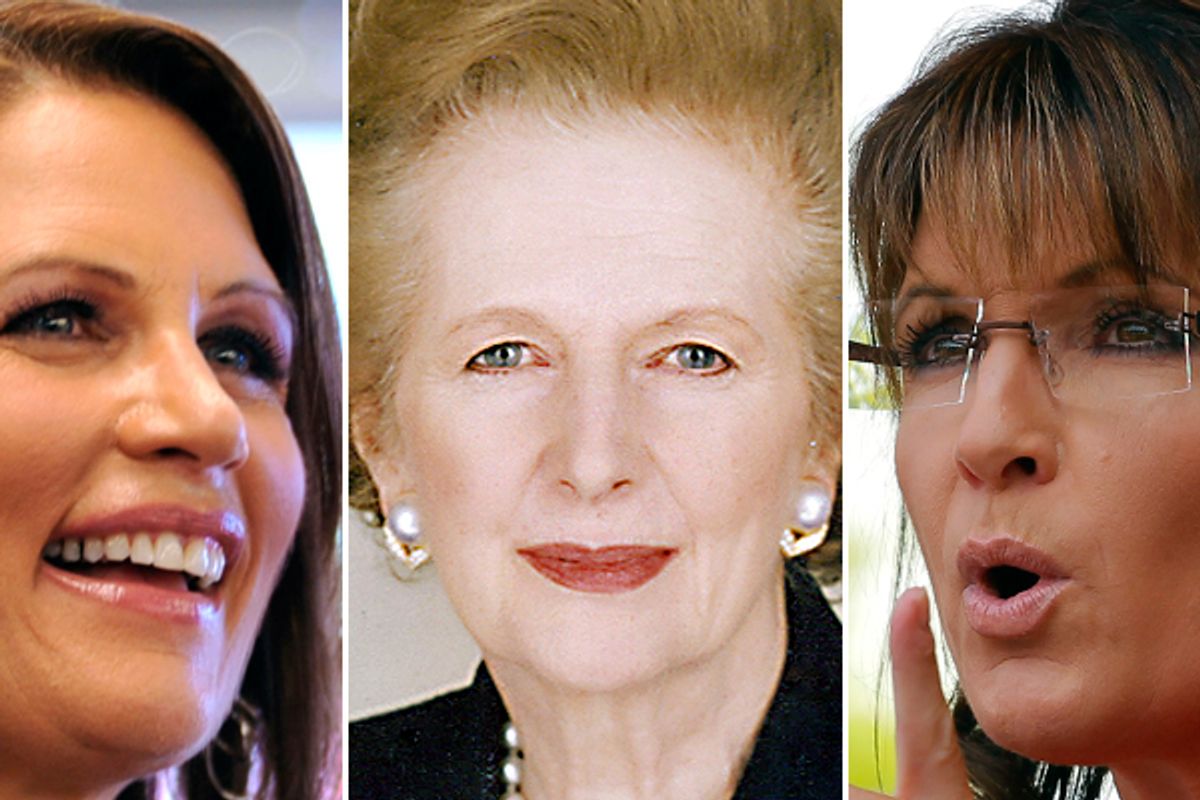 Michele Bachmann, Margaret Thatcher and Sarah Palin
