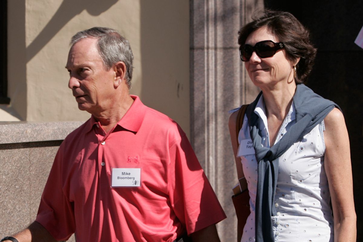  Michael Bloomberg and Diane Taylor      (AP)