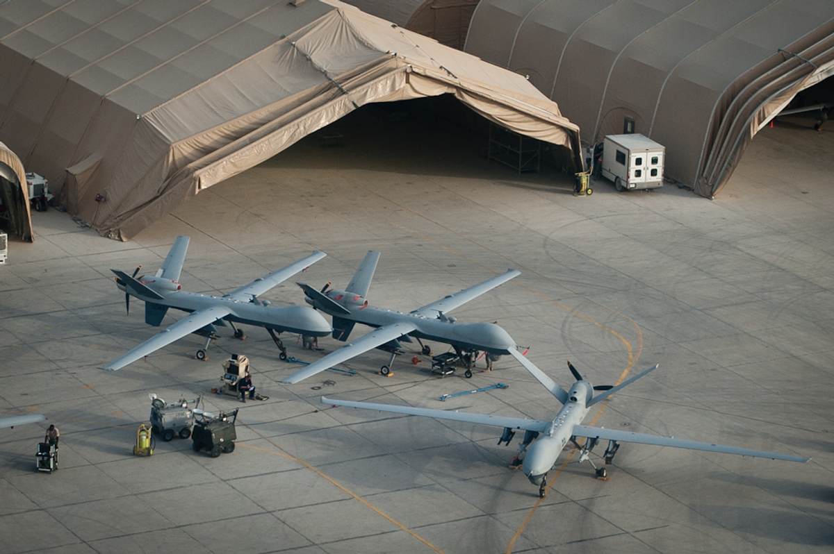  U.S. Reaper drones at Kandahar Airfield    (GlobalPost)