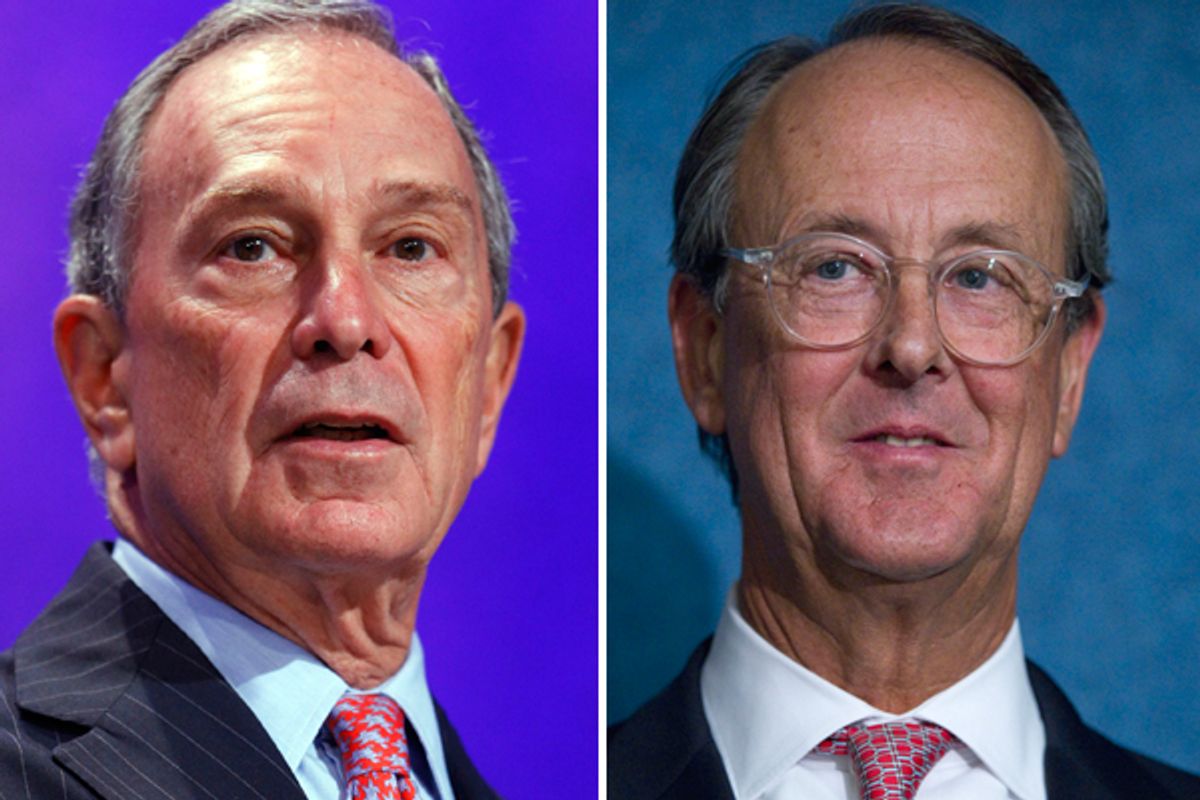  Michael Bloomberg and Erskine Bowles     (AP/Reuters)