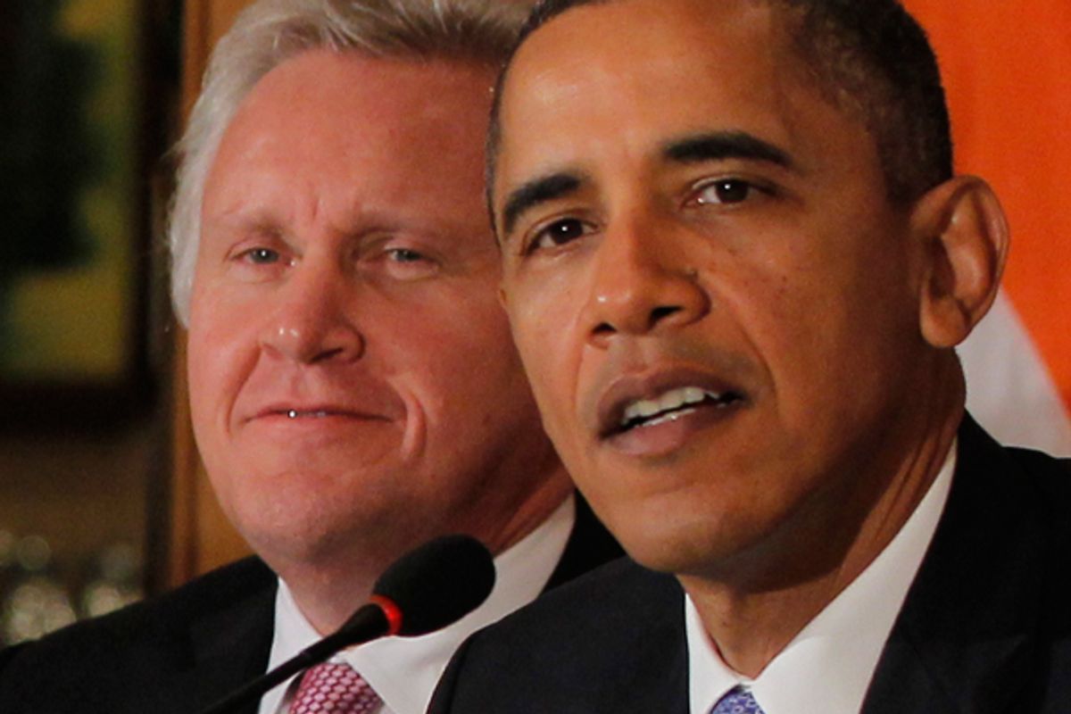 Jeffrey Immelt and Barack Obama     (AP/Charles Dharapak)