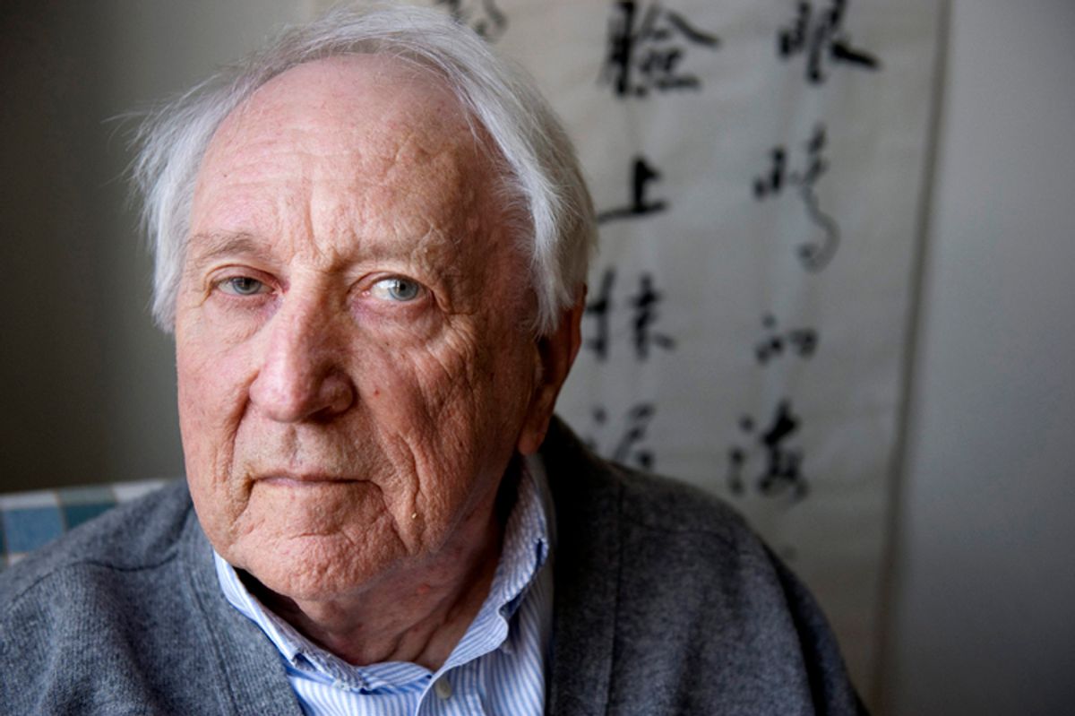 "Swedish poet Tomas Transtroemer is pictured at his home in Stockholm.     (Reuters)
