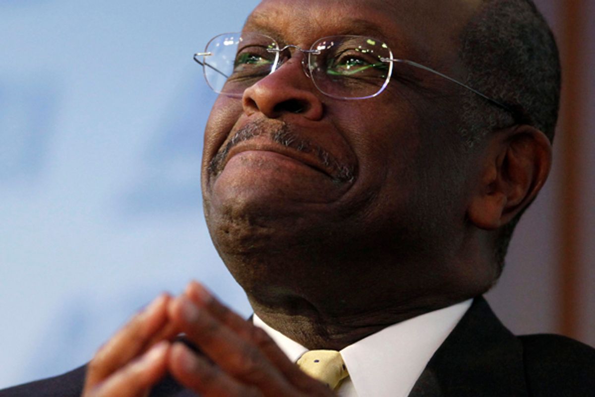 Republican presidential candidate Herman Cain       (Larry Downing / Reuters)