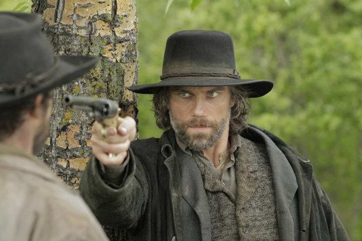  Anson Mount stars as a former Confederate soldier working on the railroad in  "Hell on Wheels" (AMC). 