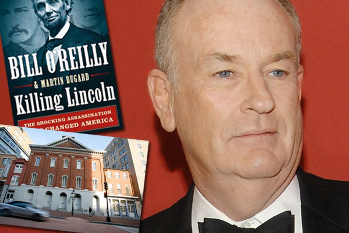 Bill O'Reilly and Ford's Theater (inset)  (AP/Reuters)