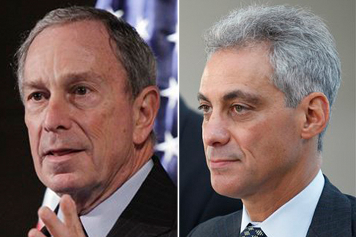  Michael Bloomberg and Rahm Emanuel    (AP)