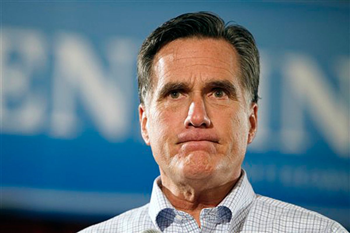 Republican presidential hopeful, former Massachusetts  Gov. Mitt Romney    (AP/Michael Dwyer)