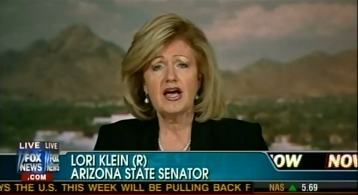  Arizona state Senator Lori Klein, who has never been harassed by Herman Cain  (YouTube/Fox News)