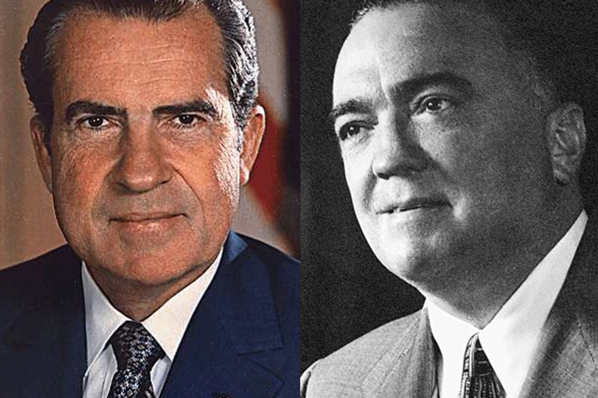  Richard Nixon and J. Edgar Hoover      (Wikipedia)