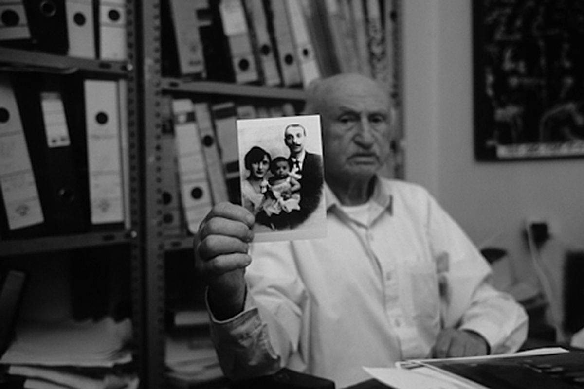 Tuviah Friedman (23 January 1922 -- 13 January 2011) was a Nazi hunter and director of the Institute for the Documentation of Nazi War Crimes in Haifa, Israel.     (Courtesy of Jonathan Silvers/Saybrook Productions)