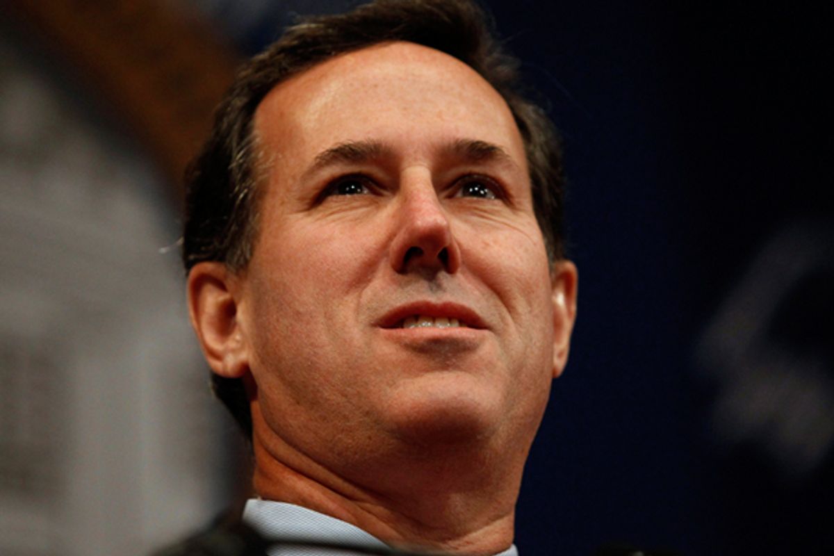  Republican presidential candidate Rick Santorum    (Reuters)