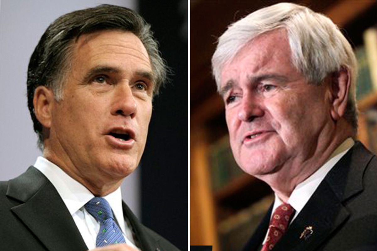 Mitt Romney and Newt Gingrich    (AP)