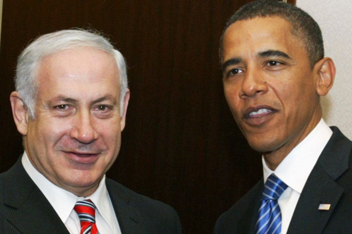 Benjamin Netanyahu and Barack Obama          (AP/Olivier Fitoussi)