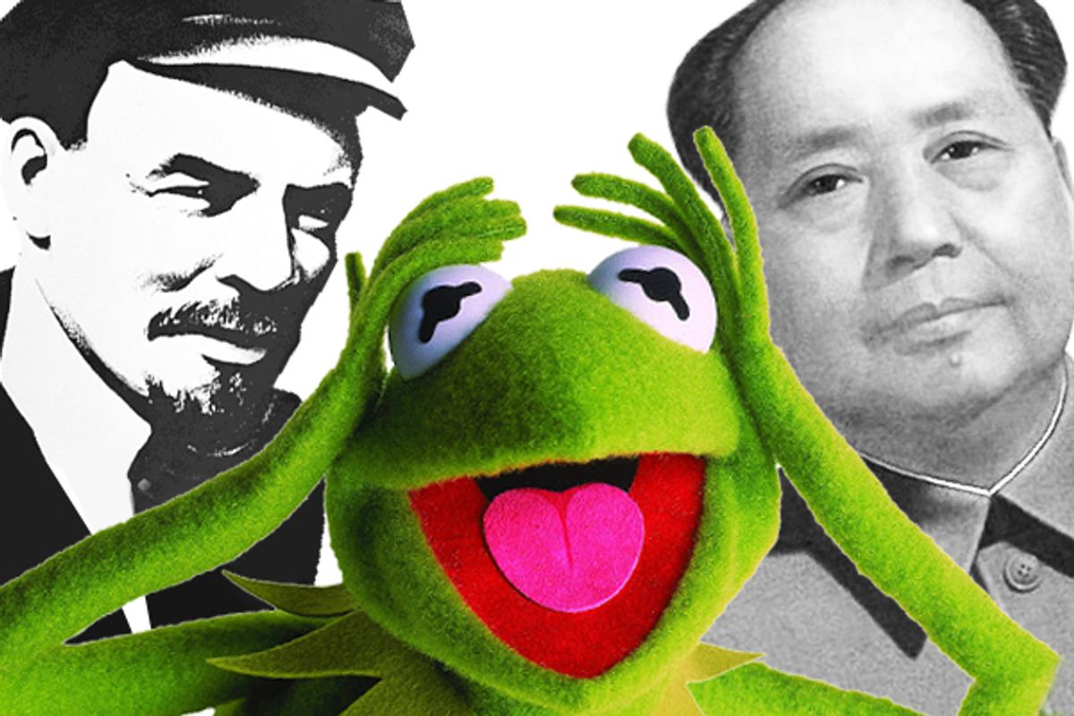 Vladimir Lenin, Kermit the Frog and Chairman Mao     