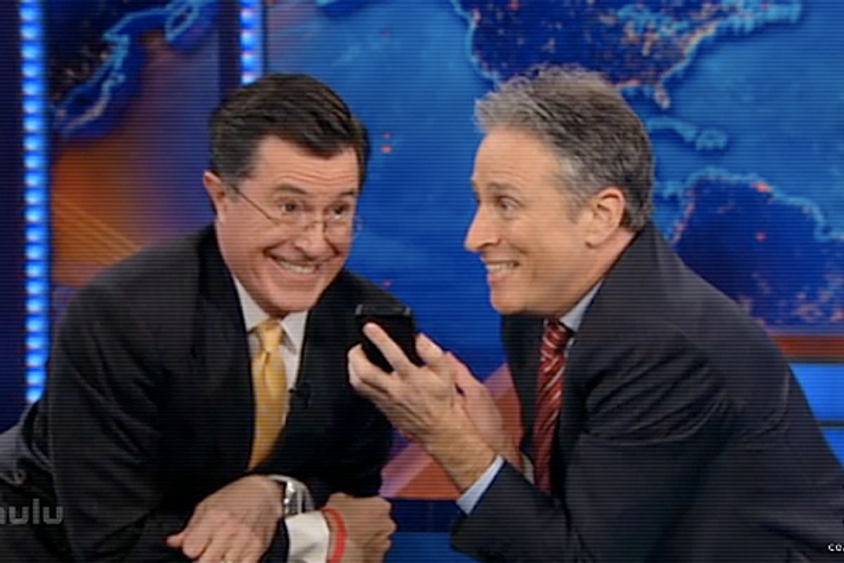  Stephen Colbert and Jon Stewart.          (Comedy Central)