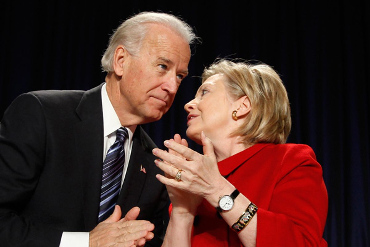 Joe Biden and Hillary Clinton      (AP/Jason Reed)