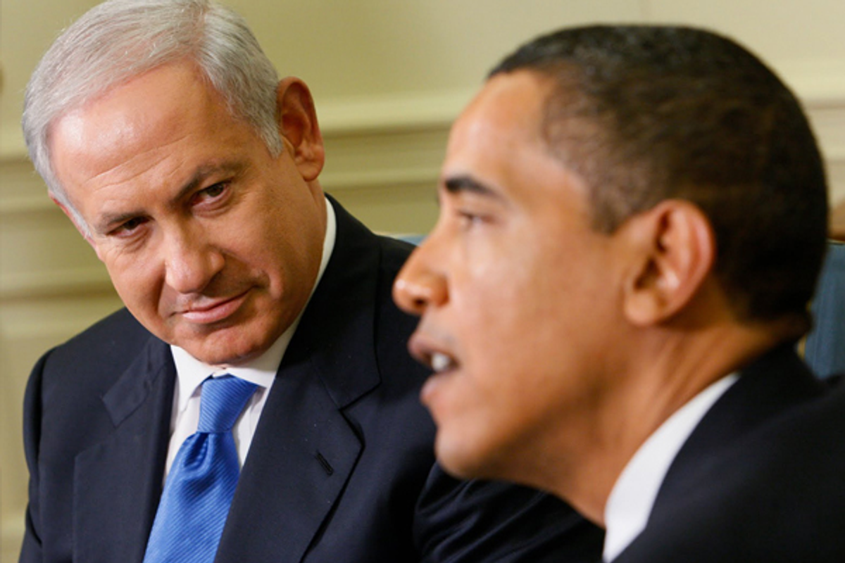 Israeli Prime Minister Benjamin Netanyahu and President Barack Obama 