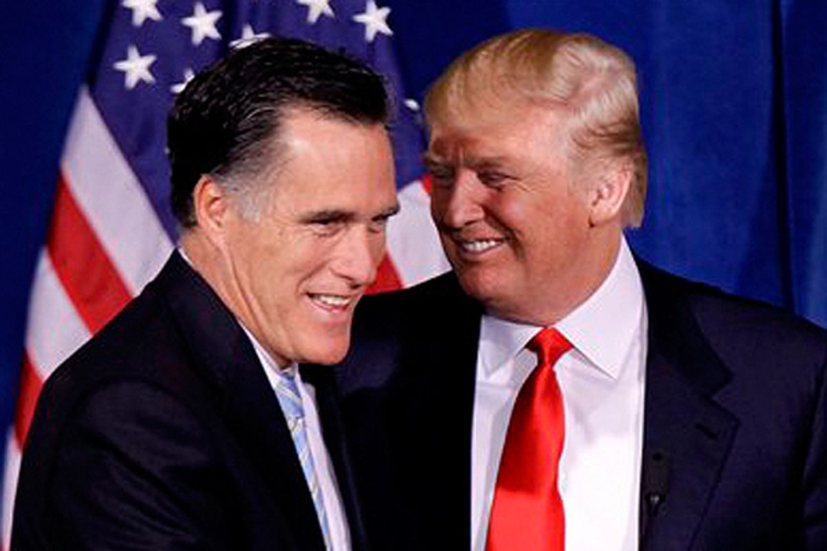 Mitt Romney and Donald Trump         (AP/Julie Jacobson)